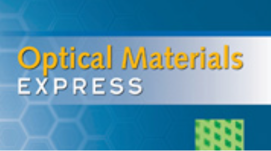 [1 Feb 2024] Scientific Article published in the Optical Materials Express Journalのサムネイル